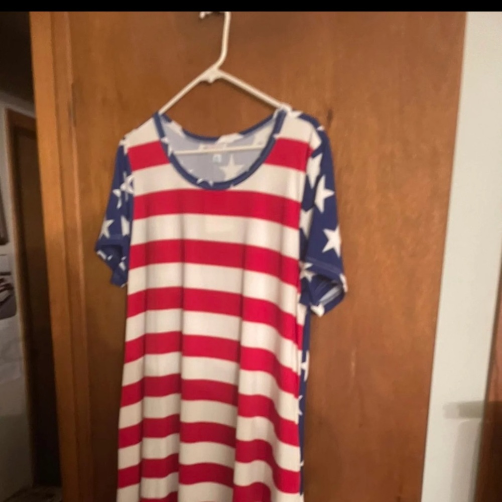 Lularoe Patriotic Carly Dress